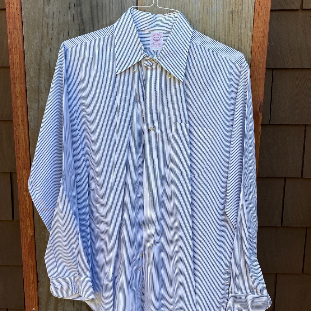 Brooks Brothers Makers Pinpoint Striped Dress Shirt
